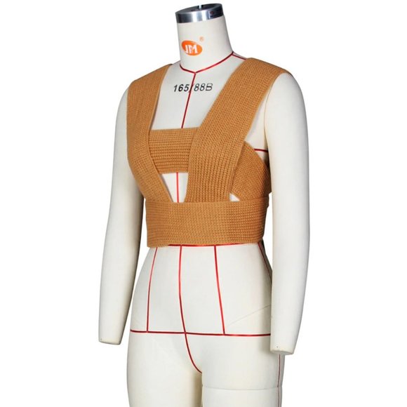 Tan tie top - Picture 2 of 4